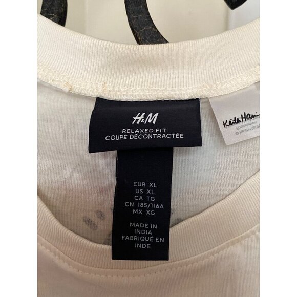 KEITH HARING x H+M‎ 'Dancing Men' Men's Tank Top 2-Sided Graphic T-Shirt men XL - Picture 4 of 10